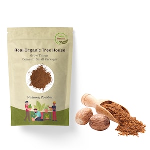 Organic Whole Nutmeg | Nutmeg Powder | Myristica fragrans| Herbal | Loose | Herb | Fresh Harvested | Premium Quality | Organic