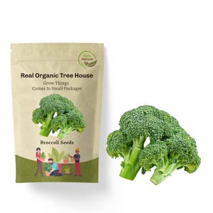 Organic Broccoli Seeds: 100+ Heirloom Seeds, USA Grown