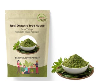 Papaya Leaf Powder | Pure, Natural & Finely Ground Herbal Powder | for Tea, Smoothies, DIY Beauty