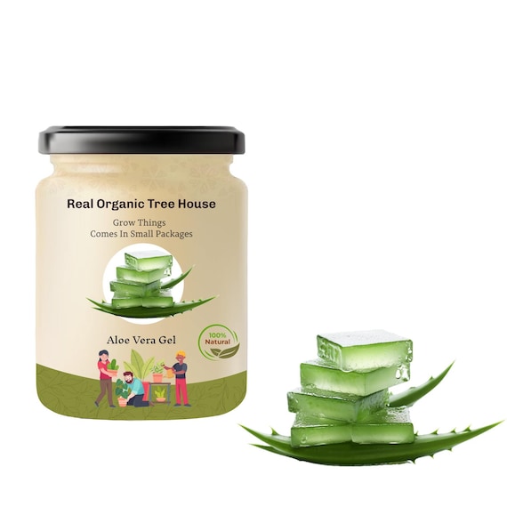 100% Pure Organic Aloe Vera Gel: Natural Skin Moisturizer - Etsy Israel