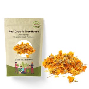 Natural Calendula Flowers (2lbs) | Calendula Flowers|Botanicals | Calendula Tea|Herbal | Dried Herbs | Herbal Teas | Aromatherapy,Calendula