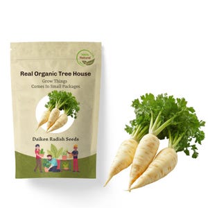 Daikon Radish Seeds | 100+ Seeds | Organic & Non Gmo Radish Seeds | Heirloom Seeds | Fresh USA Grown Seeds | Grow Your Own Radish At Home!