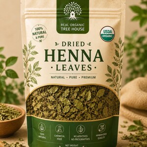 Dried Henna Leaves | Lawsonia Inermis | Botanical Material | Natural Plant Material | Rajasthan Mehndi image 4