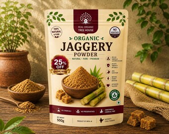 Jaggery Puder | Bestseller | Unraffinierte Zuckerrohrsüße | Backen & Kochen Einsatz | Kücheneinsatz | DIY Food Projekte