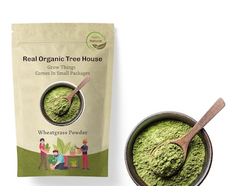 Organic Wheat Grass Powder: Vegan Green Superfood (2lbs)