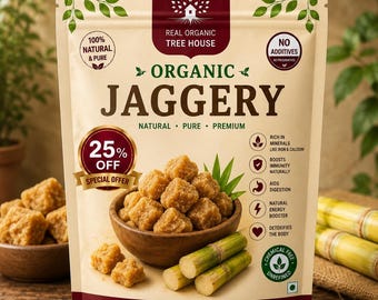 Jaggery Powder | BestSeller | Unrefined Cane Sugar | Baking & Cooking Use | Kitchen Use | DIY Food Projects