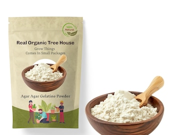 Agar Agar Pulver | Natürliche pflanzliche Geliermittel | Feine vegane Back-Desserts, die Gelee herstellen