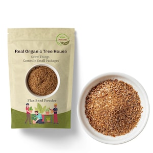 Flax Seed Powder | Excellent Source of Fiber | Lin Seeds Premium Grade | Herbal Linum Usitatissimum | Brown Linseeds