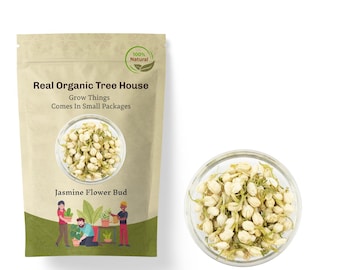 Organic Jasmine Flower Buds: Bulk Dry Edible Tea Flowers