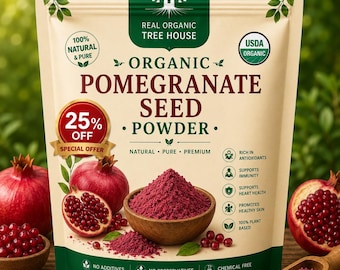 Pomegranate Seed Powder | Natural Fruit Powder | Fine & Fresh | for Smoothies, Baking, DIY Skincare Crafting