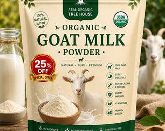 Goat Milk Powder | Dried Milk | Dairy Ingredient for Baking | Kitchen Pantry Essential | Food Preparation