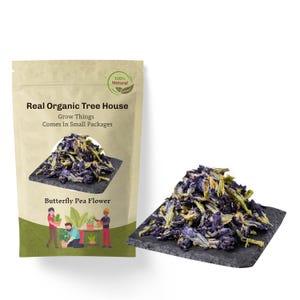 Organic Blue Butterfly Pea Flower2lbs| Turns Tea Blue | 100% Organic Dried Herb | Clitoria ternatea | Blue Tea Flower | Butterfly Pea Flower