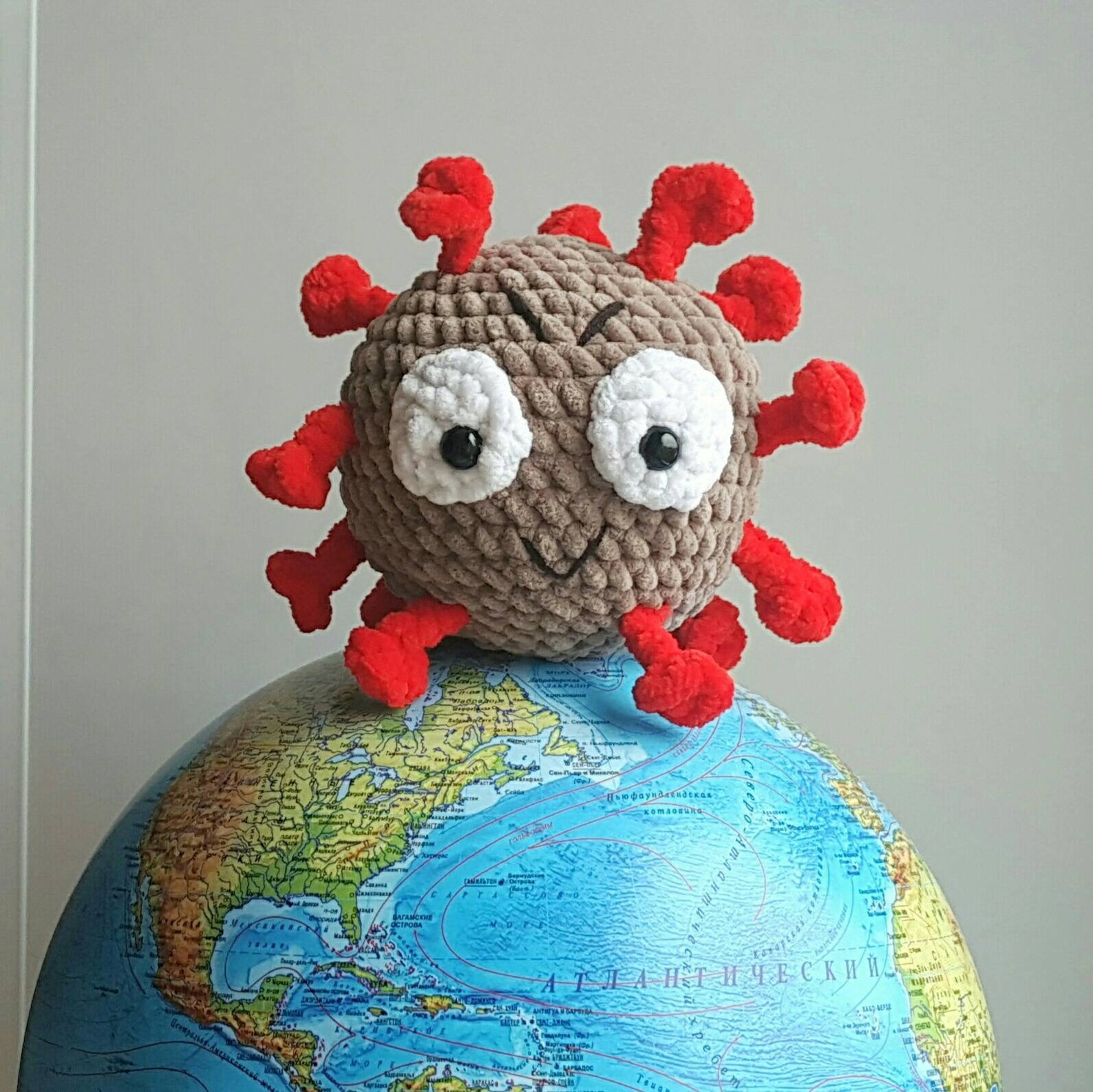 Crochet plush virus PATTERN toy amigurumi / coronavirus plush Etsy