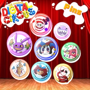 Insignias/Pines de El Increíble Circo Digital