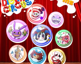 The Amazing Digital Circus Button Pins/Badge