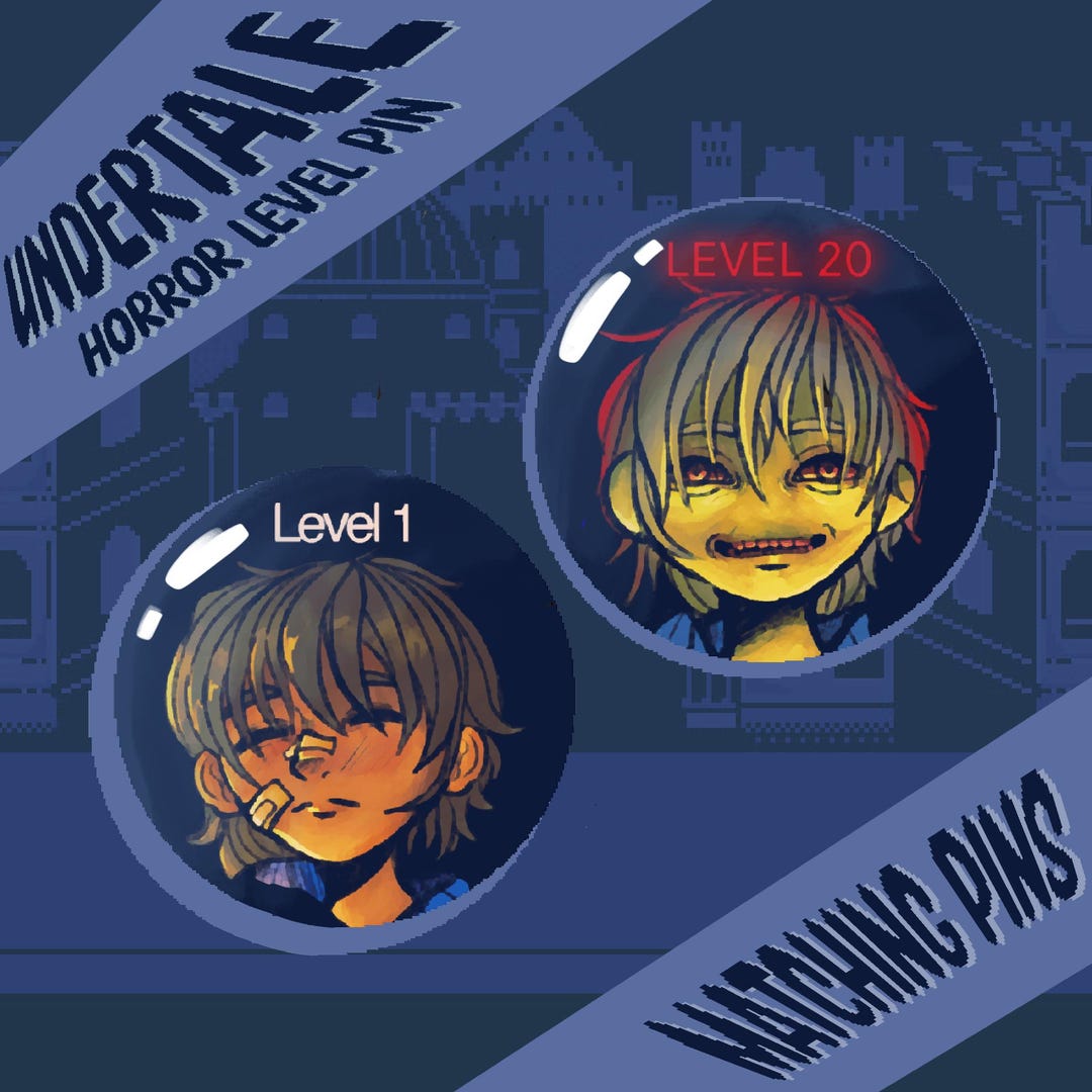 Level 1 to Level 2 Undertale Frisk Button/pin - Etsy