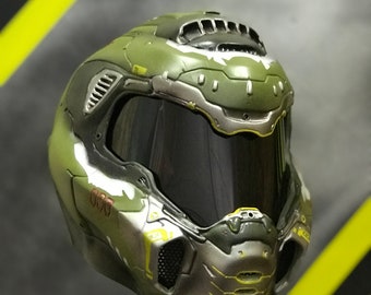 Doom Helmet Etsy - roblox doomguy helmet