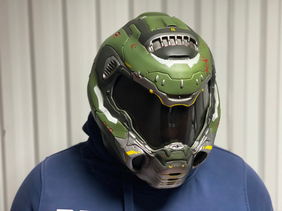 DOOM Casco eterno para AIRSOFT y COSPLAY Etsy