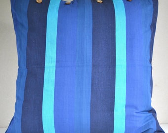 Blau, Dunkelblau, Aqua 60x60cm 100% Baumwolle Kissenbezug