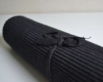 Black Table Runner 34x180cm