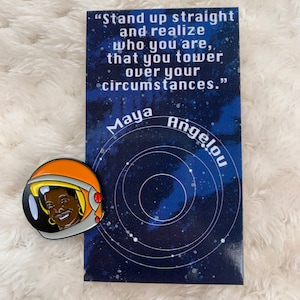 IdeaNauts #02: Maya Angelou enamel pin