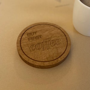 Solid Oak Coffee Coaster