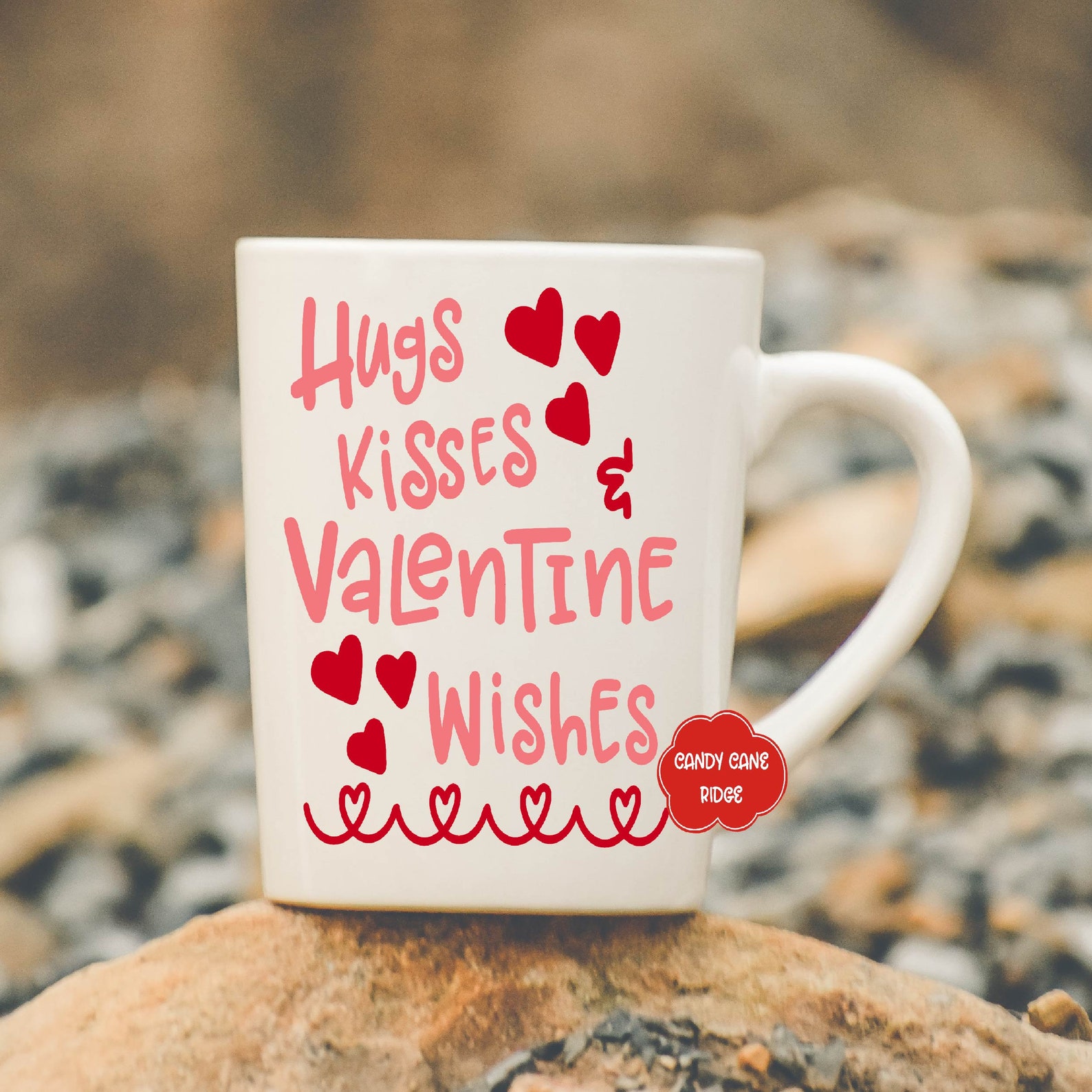 Hugs Kisses and Valentine Wishes | Etsy