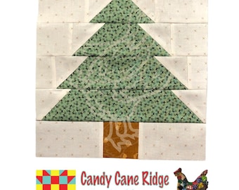 Christmas Tree Quilt Block for HOME Porch Quilt