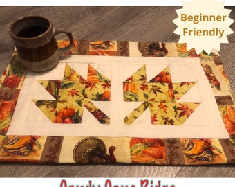 Maple Leaf Placemats Digital Quilt Pattern