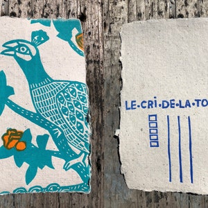 The winged postcards of the Cry of the Turtle / Linocuts image 2