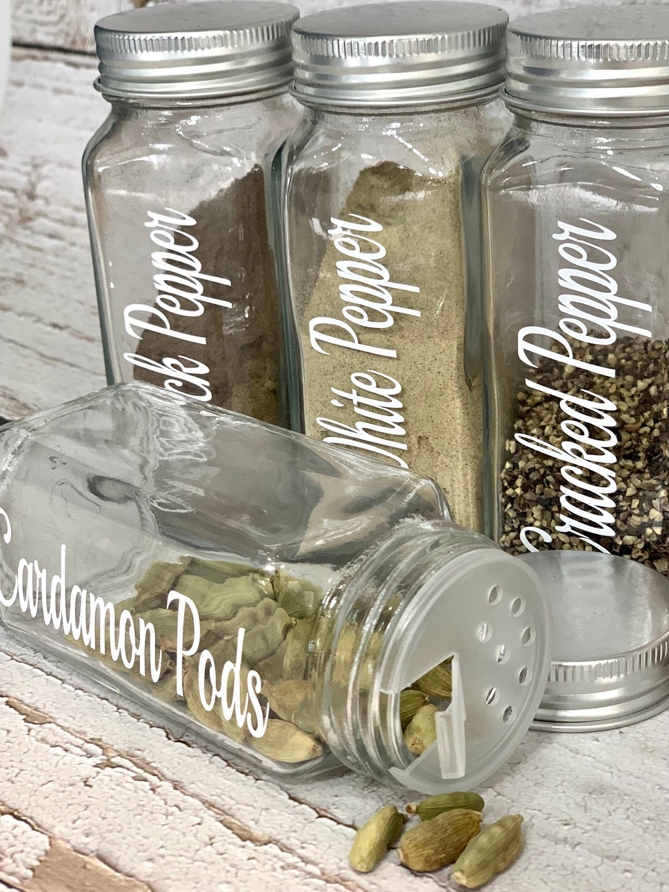 Spice Jars Labelled Spice Jars Spice Jars With Labels Etsy Australia