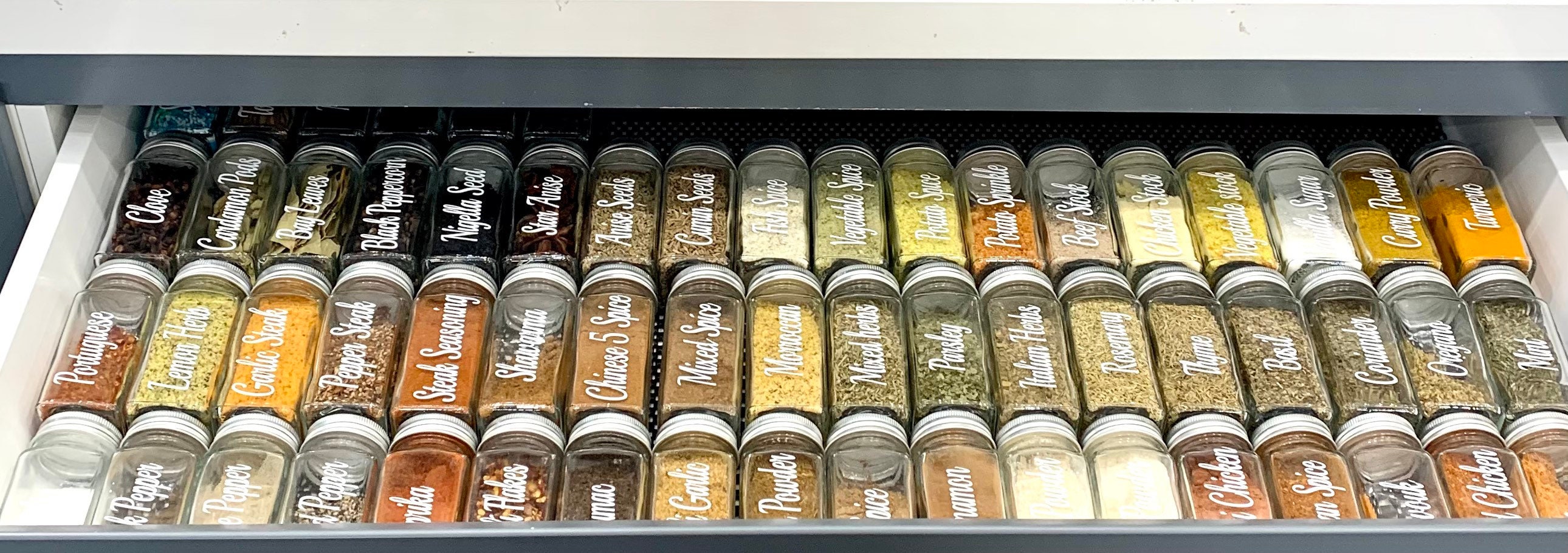 Spice Jars Labelled Spice Jars Spice Jars With Labels Etsy Australia