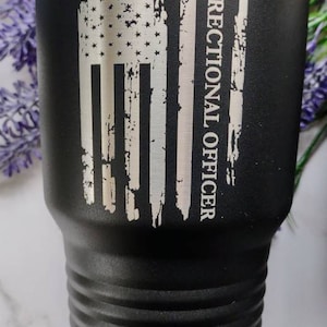 Correctional Officer Stainless Steel Insulated Tumbler, 30oz Correctional Officer Tumbler, 20oz Corrections Officer Tumbler, Officer Gift