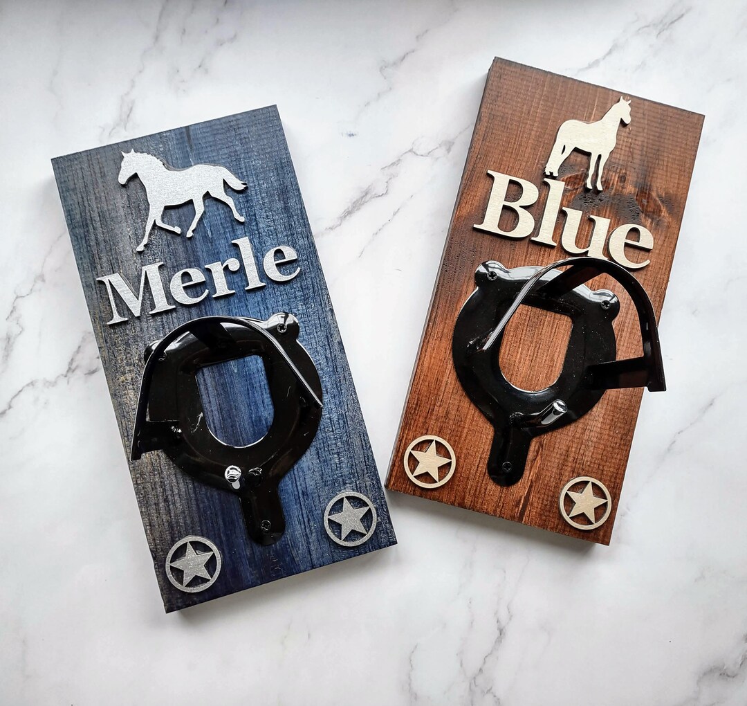 Custom Horse Bridle Rack, Personalized Horse Halter Hook, Horse Halter