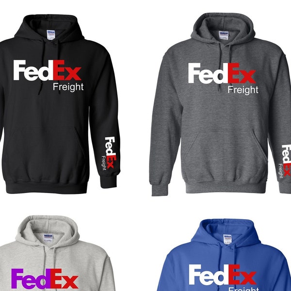 FedEx freight , ground, express, freight Pullover delivery Sweatshirts deliver transportation unisex hoody adults  USA made, superior qualit