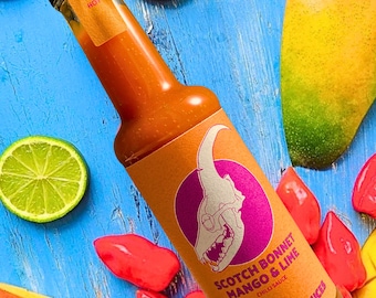 Scotch Bonnet, Mango & Lime Chilli Sauce (Hot) 150 ml