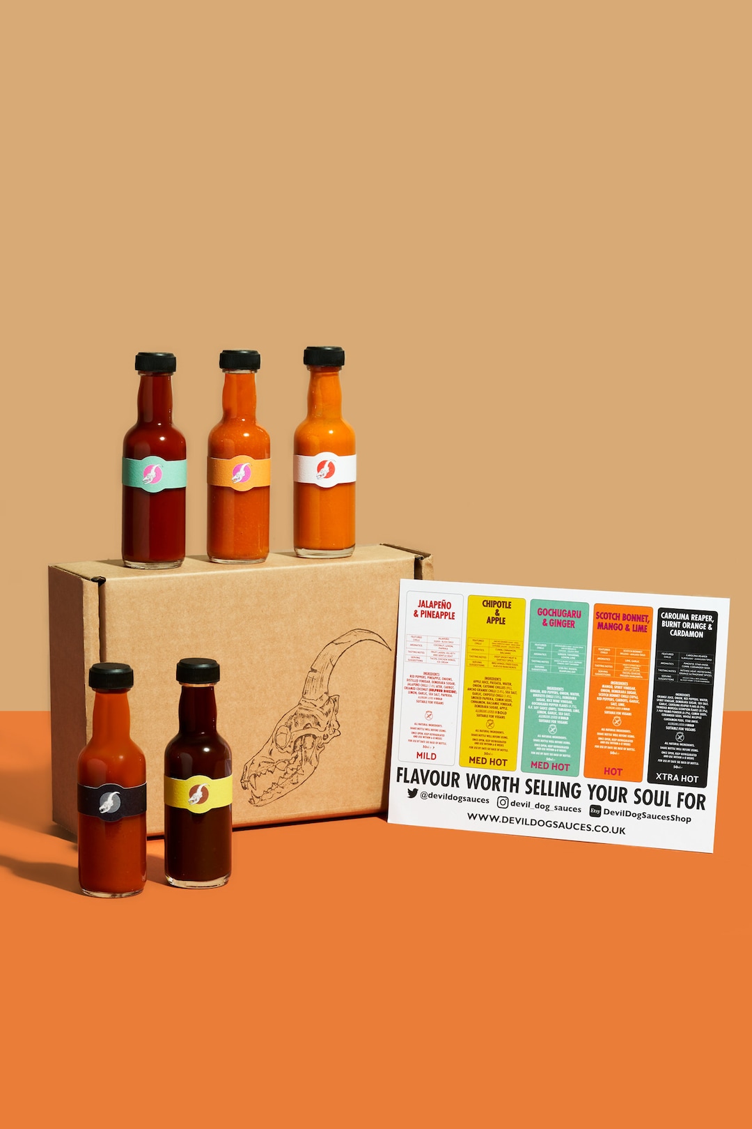 Hot Sauce Gift Pack mild Hot, Xmas Gift, Fathers Day Gift, Boyfriend