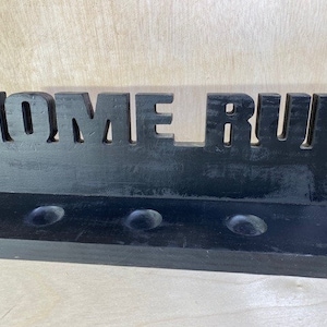 Home Run Ball Holder, Baseball Shelf Organizer-Baseball Rack-Baseball Holder-Ball Case-Baseball Storage Wood