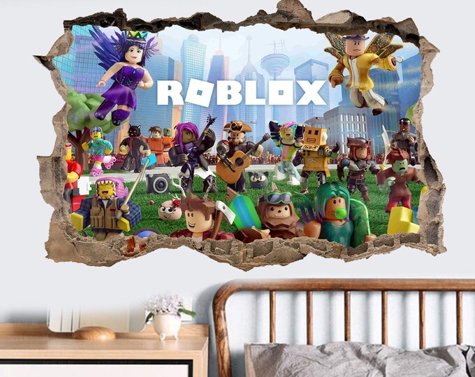 Roblox wall decal Etsy UK