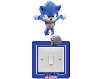 Sonic Light Switch Surround Art Sticker Children's Bedroom