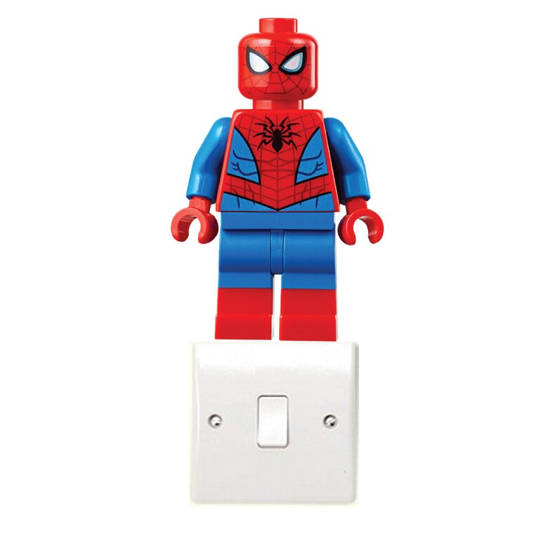 Lego Spiderman Light Switch Art Vinyl Stickers | Etsy