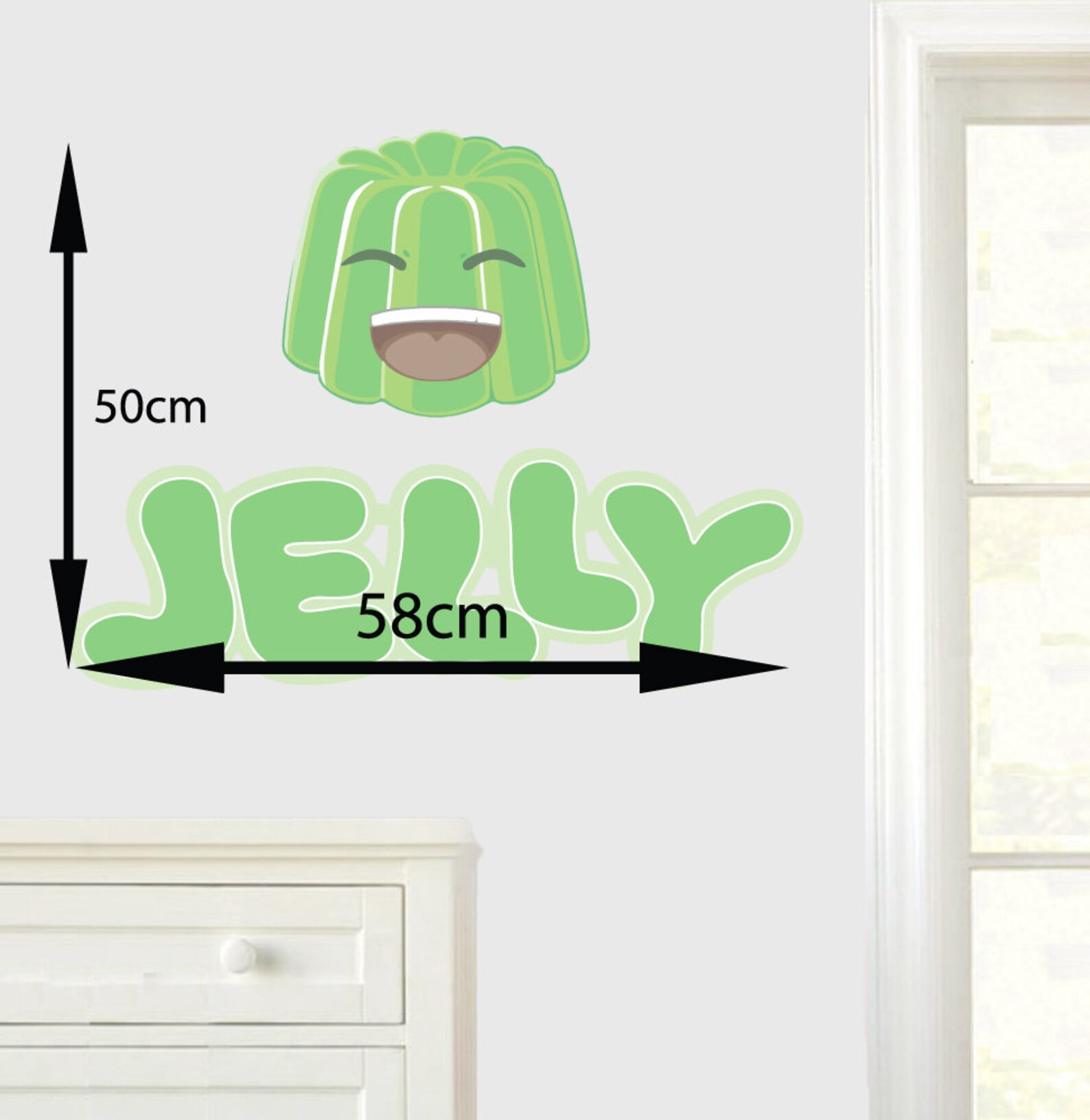 Jelly Logo Design Wall Art Vinyl Stickers Etsy
