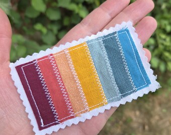 Handmade Rainbow Patchwork Patch