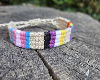 Handwoven CUSTOM Pride Bracelet