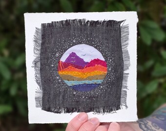 Take flight #3 - textile art