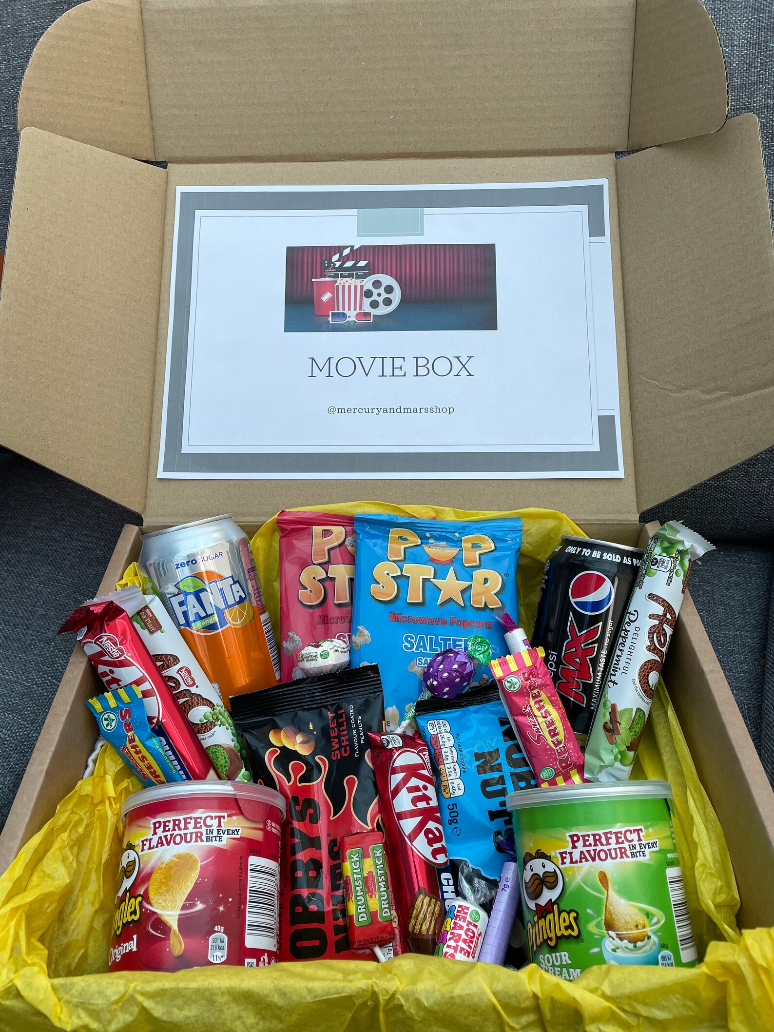 Movie Night Hamper for Two Etsy