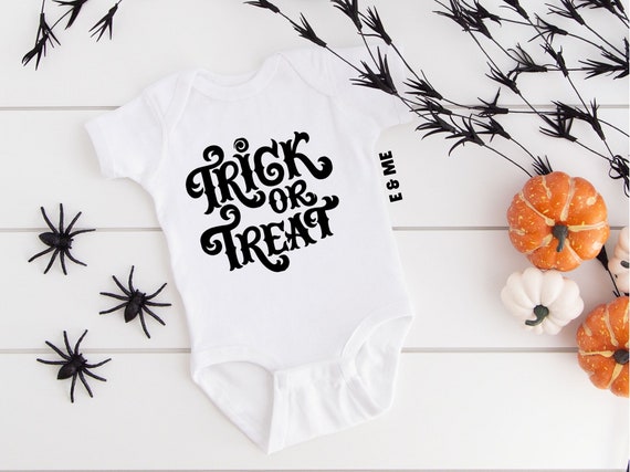 Trick or Treat Halloween Onesie®: Gender Neutral Baby Onesie®