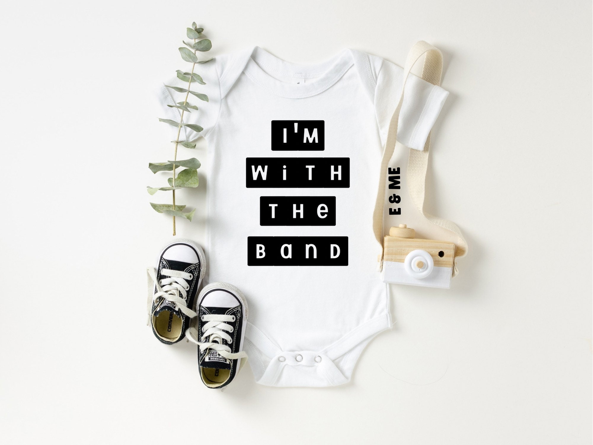 I'm With the Band Baby Band Tee Funny Baby Onesie® Baby Etsy