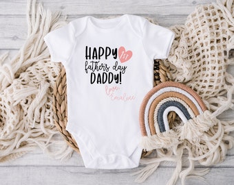 Personalized First Father’s Day Baby Onesie®, Gift for Dad from Baby, Custom New Dad Gift, First Fathers Day Outfit, gift for dad