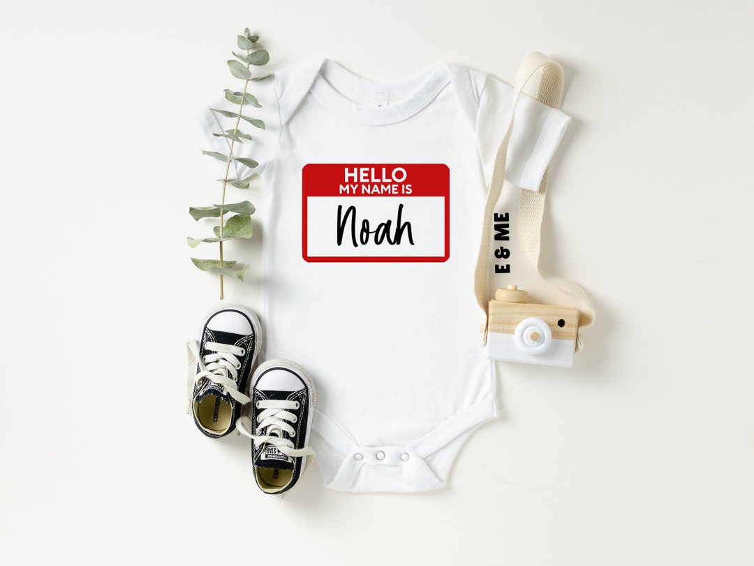 Hello My Name Is, Personalized Onesie®, Baby Name Onesie®, Baby Girl